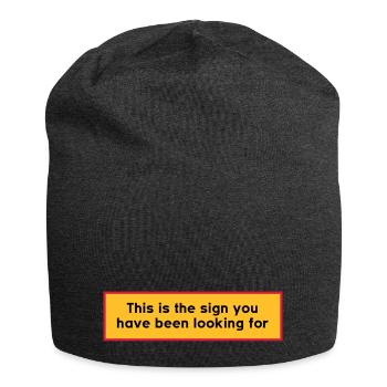 Byskylt - Zeichen, nach dem Sie gesucht haben - Jersey-Beanie - Anthrazit - Vorne