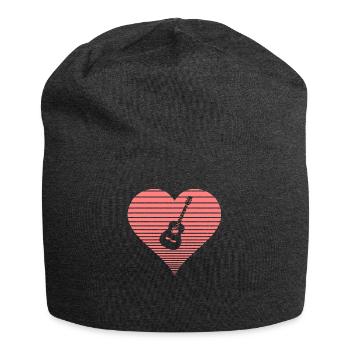 Gitarre - Jersey-Beanie - Anthrazit - Vorne