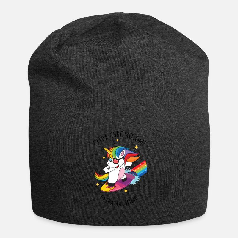extra chromosome extra awesome - Jersey-Beanie - Anthrazit