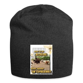 Herde Motto - Jersey-Beanie - Anthrazit - Vorne