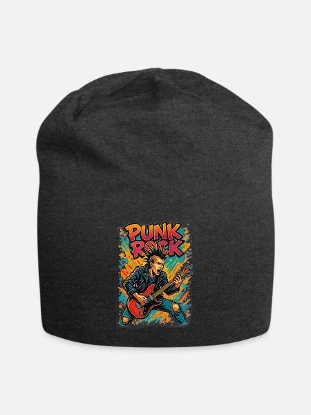 Punk - Jersey-Beanie - Anthrazit