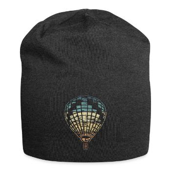 Ballon Fahren Fliegen Heißluftballon Ballonfahrt - Jersey-Beanie - Anthrazit - Vorne