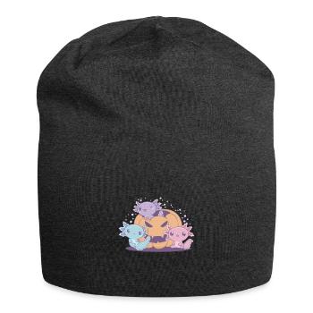 Drôle d’axolotl - Bonnet en jersey - charbon - Devant