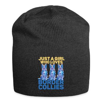 Einzigartiges Border-Collie-Hundeliebhaber-Design - Jersey-Beanie - Anthrazit - Vorne