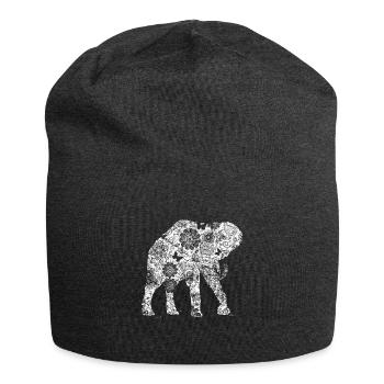 d’éléphant Animal Rétro Vintage Design - Bonnet en jersey - charbon - Devant