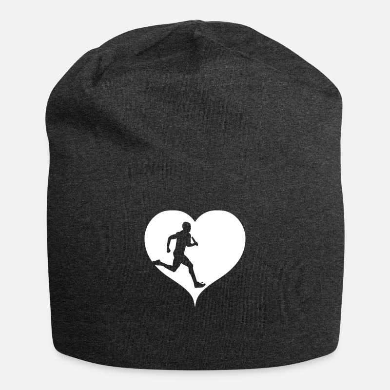 Athlétisme athlète course de relais en cours d'exécution - Bonnet en jersey - charbon
