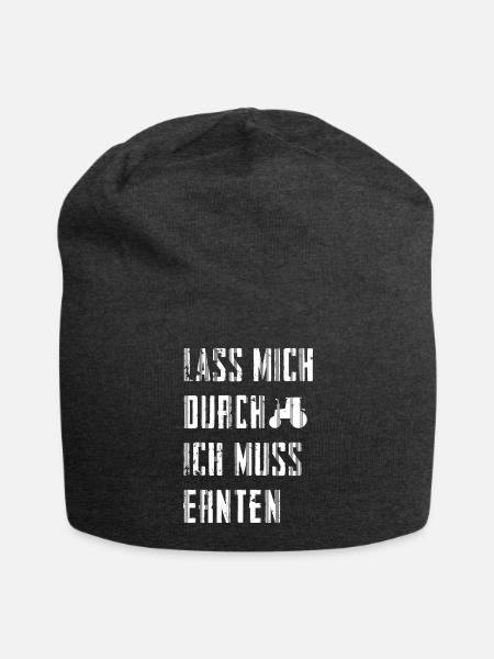 Lass mich durch | Traktor Landwirtschaft Geschenk - Jersey-Beanie - Anthrazit