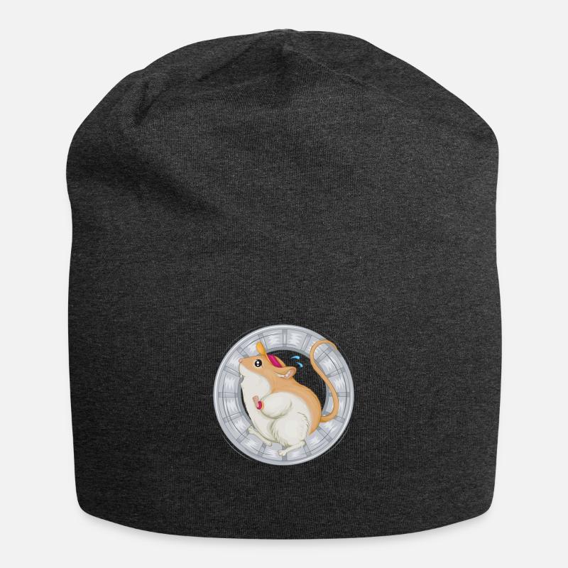 Roue de hamster - Bonnet en jersey - charbon