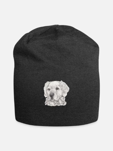 Golden Retriever - Jersey-Beanie - Anthrazit