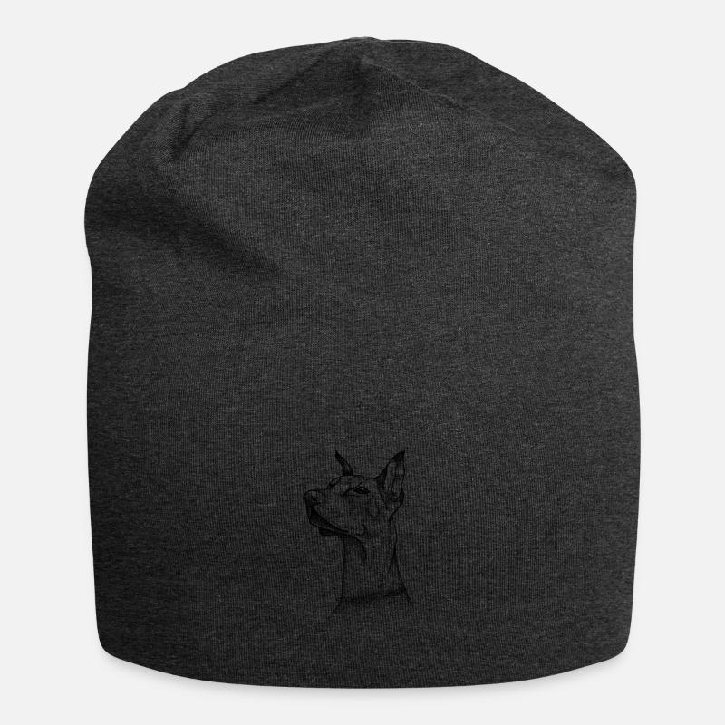 Dobermann - Jersey-Beanie - Anthrazit