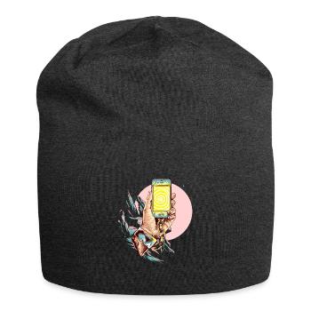 SELFIEMAD - Jersey-Beanie - Anthrazit - Vorne