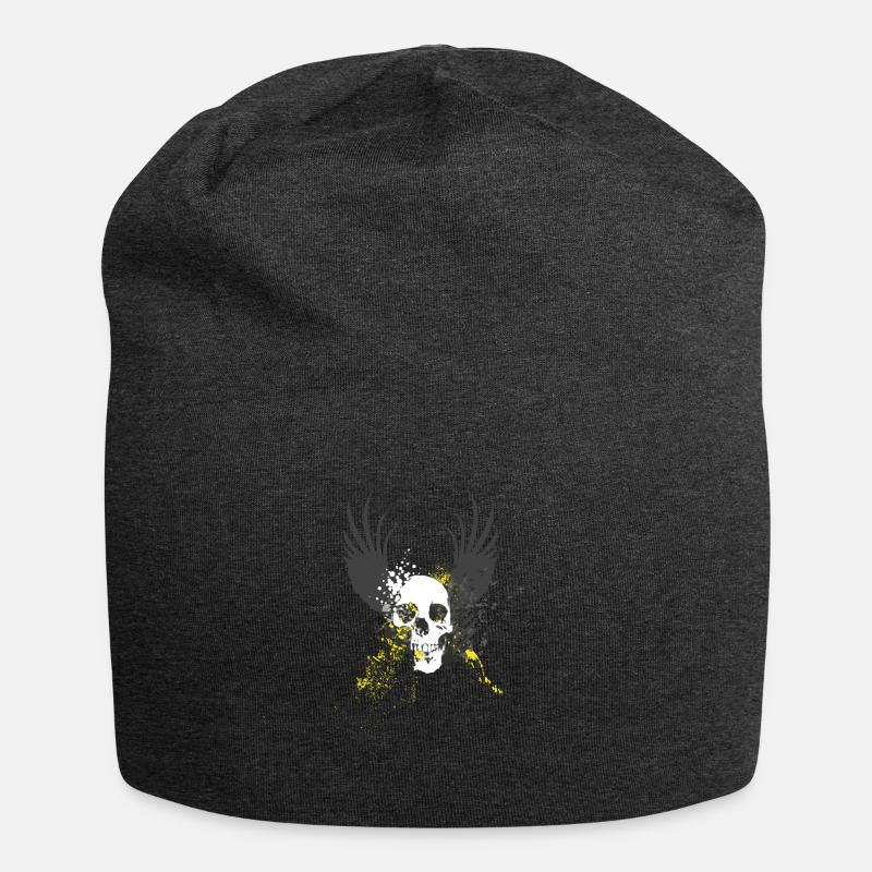 Dreamy skull - Jersey Beanie - charcoal grey