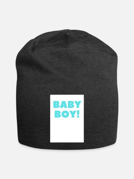 Baby Boy - Jersey-Beanie - Anthrazit