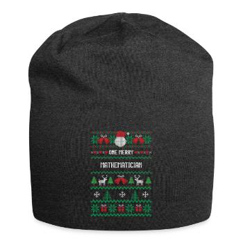 Un joyeux mathématicien - Bonnet en jersey - charbon - Devant