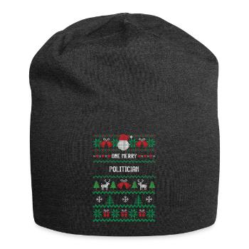 One Merry Politician - Jersey Beanie - charcoal grey - Front