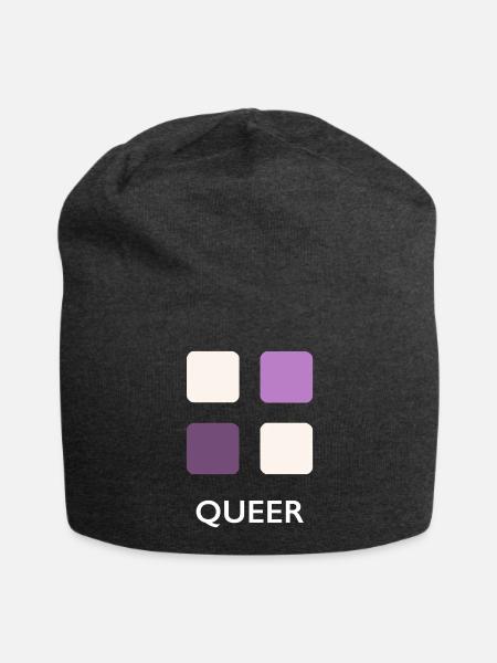 Queer Bäckerei - Jersey-Beanie - Anthrazit