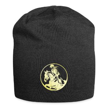 Cheval de selle femme - Bonnet en jersey - charbon - Devant