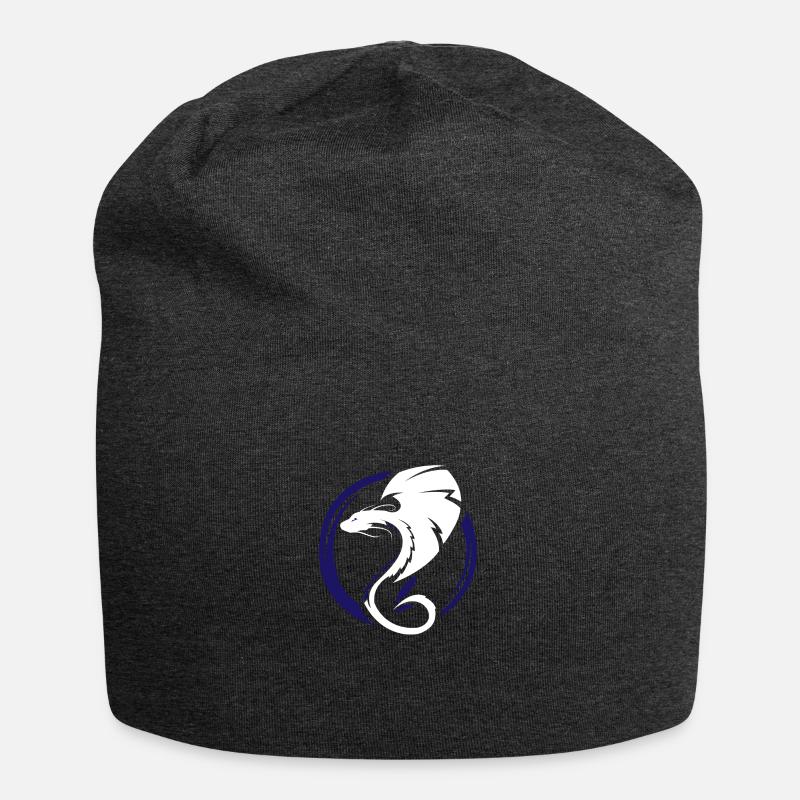 Drache - Jersey-Beanie - Anthrazit