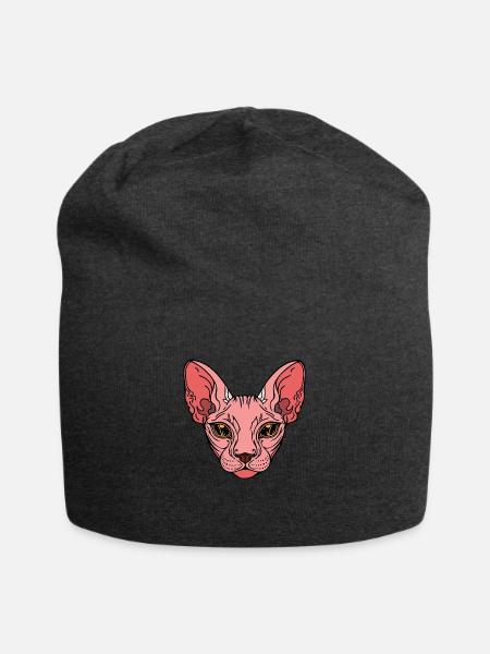 Sphinx Cat - Jersey-Beanie - Anthrazit