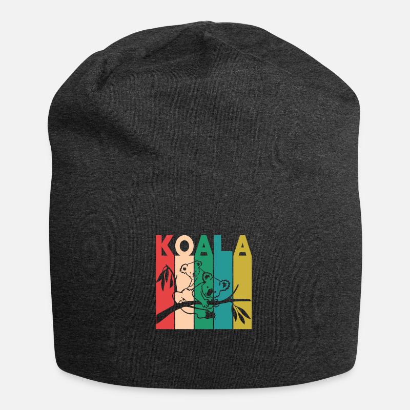 Koala bear - Jersey Beanie - charcoal grey