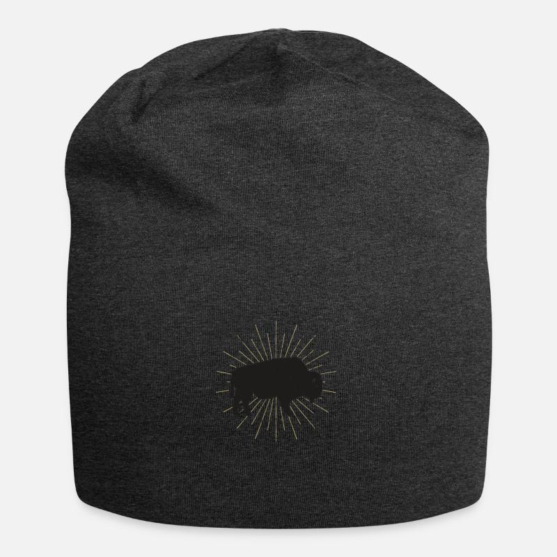 Bison - Jersey-Beanie - Anthrazit