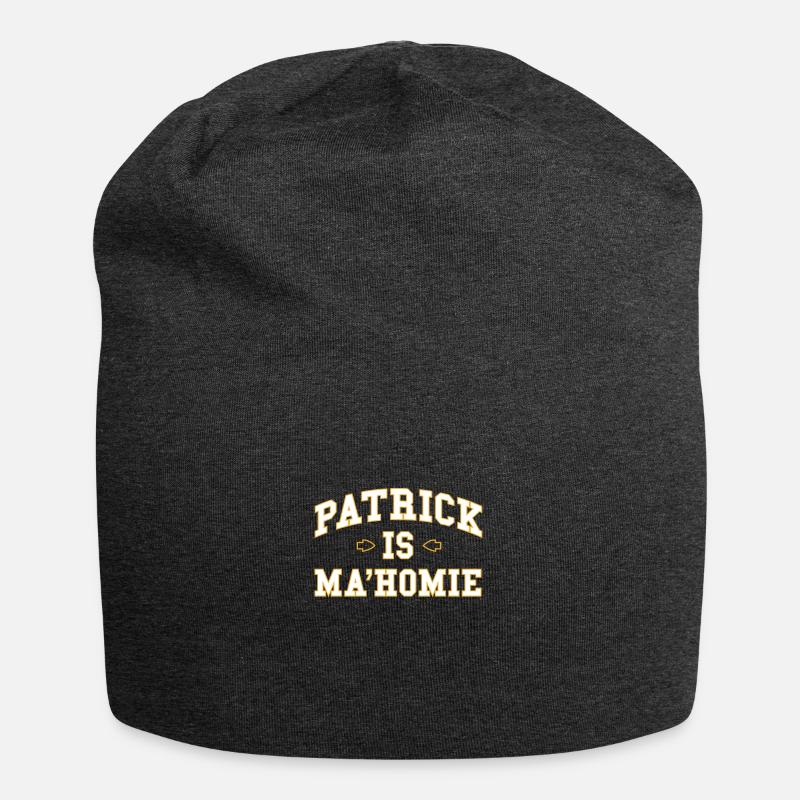 Patrick ist Mahomie - Jersey-Beanie - Anthrazit