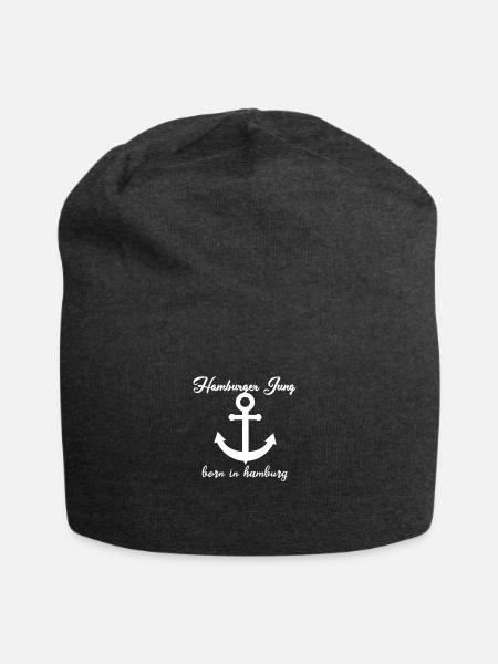 Hamburger Jung - born in Hamburg - Jersey-Beanie - Anthrazit