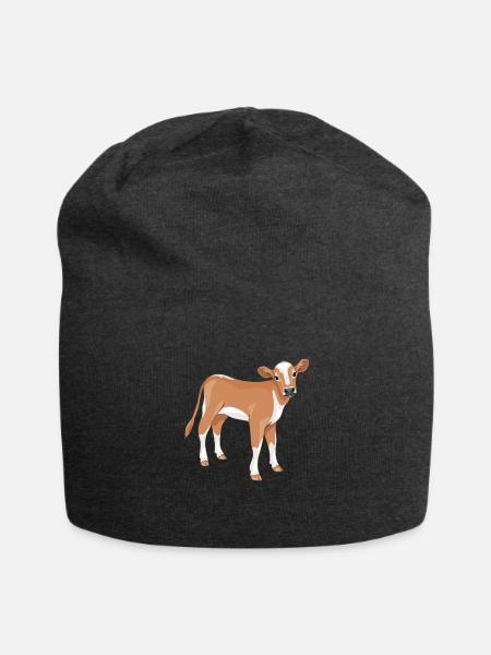 Süßes Kalb - Jersey-Beanie - Anthrazit