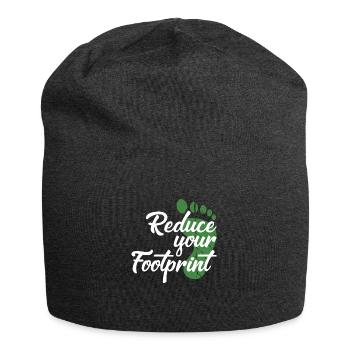 Reduce your Footprint - Jersey Beanie - charcoal grey - Front