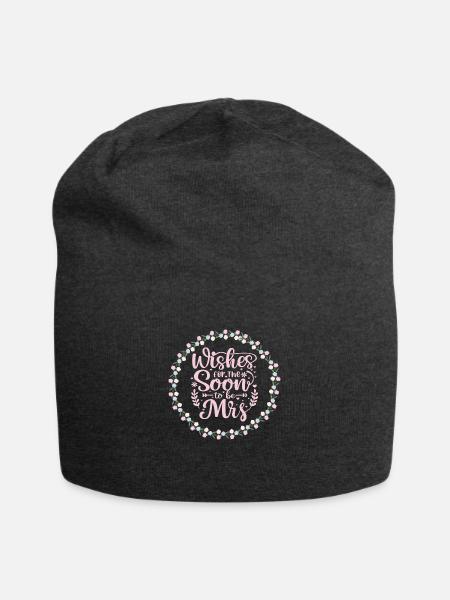 Wishes for the soon to be Mrs - Jersey-Beanie - Anthrazit