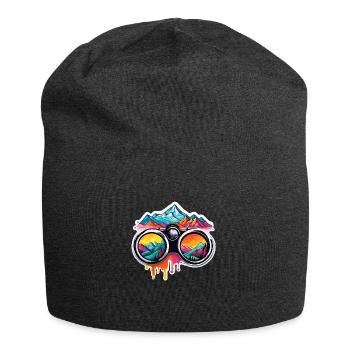 Binoculars / Observation / Observation / Adventure - Jersey Beanie - charcoal grey - Front