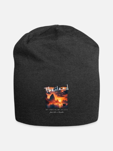 Thailand My Dream My Place - Jersey-Beanie - Anthrazit