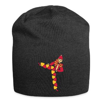 Harlekin | Clown - Jersey-Beanie - Anthrazit - Vorne