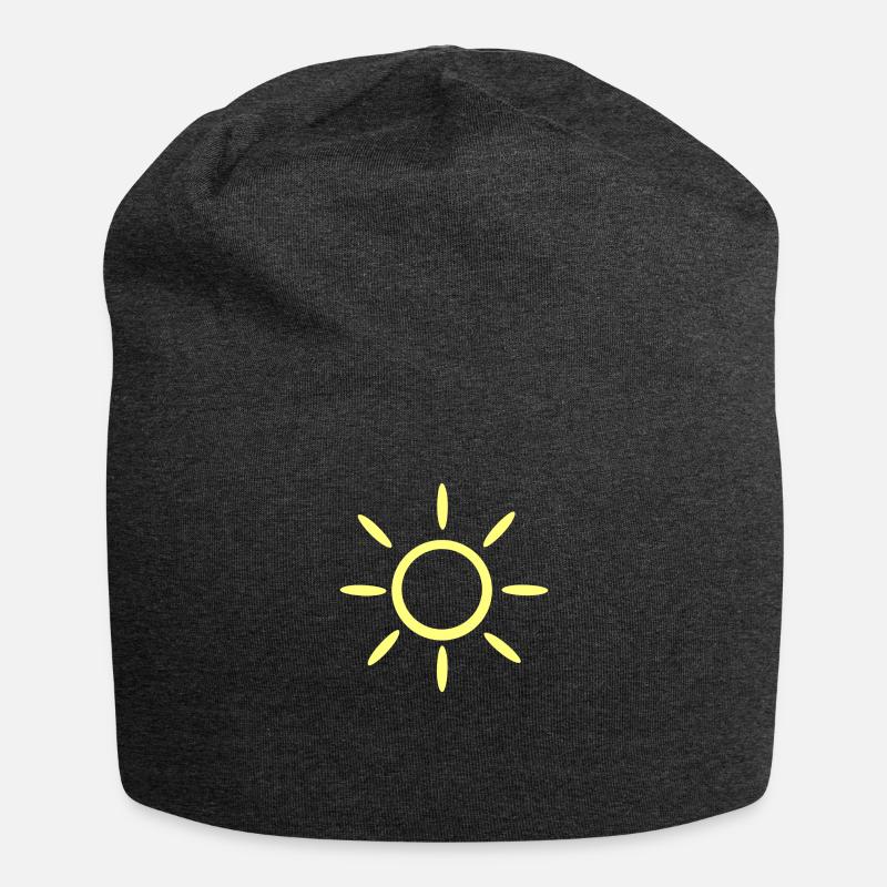 sun - Jersey Beanie - charcoal grey