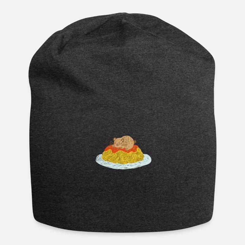 Hamster spaghetti - Bonnet en jersey - charbon
