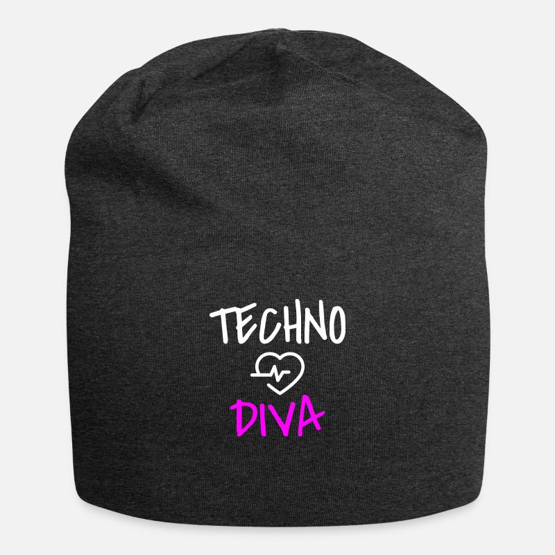 Techno Love Techno Passion - Jersey-Beanie - Anthrazit