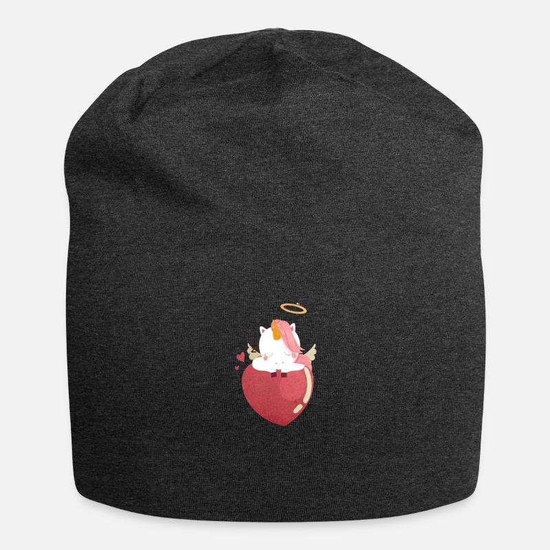 Engel Einhorn - Jersey-Beanie - Anthrazit