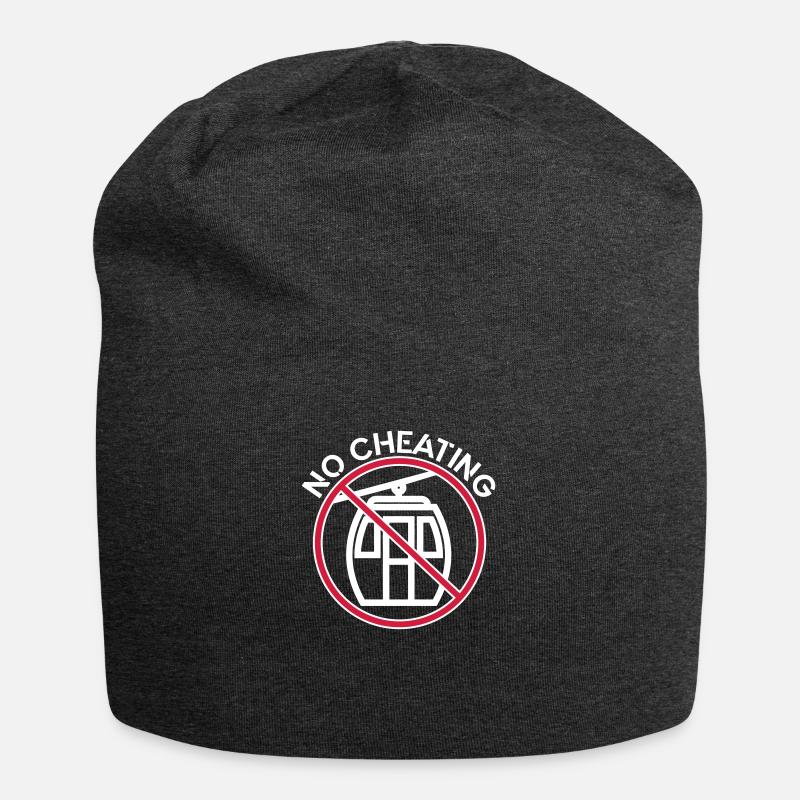 No cable car - no cheating - Jersey Beanie - charcoal grey