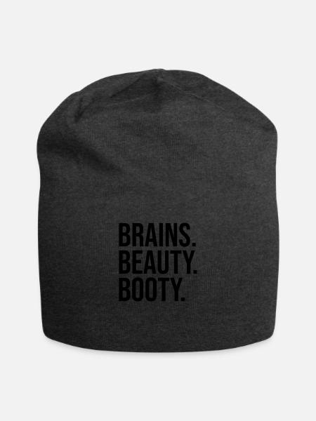BRAINS BEAUTY BOOTY - Jersey-Beanie - Anthrazit