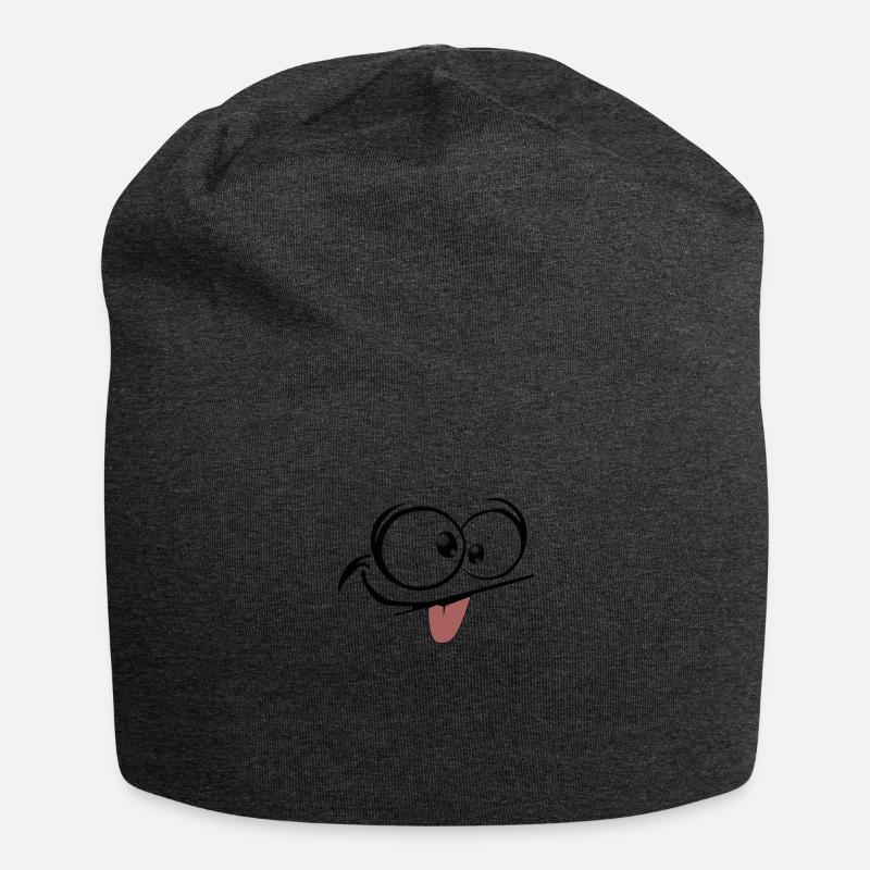 Gesicht 1 - Jersey-Beanie - Anthrazit