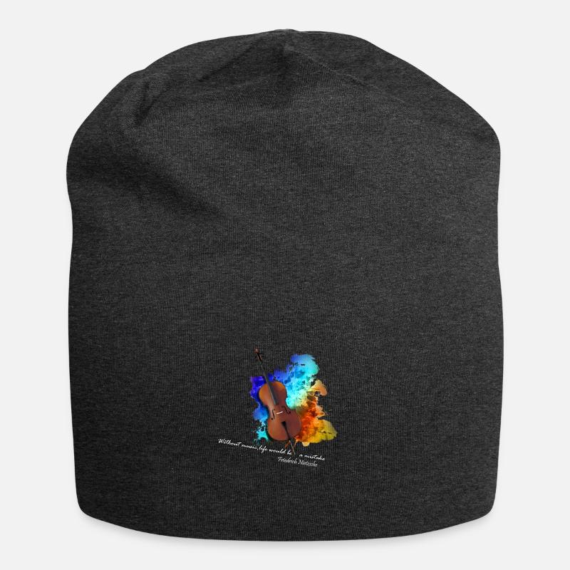 cello - Jersey-Beanie - Anthrazit