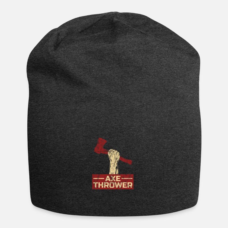Axtwerfer Geschenk - Jersey-Beanie - Anthrazit