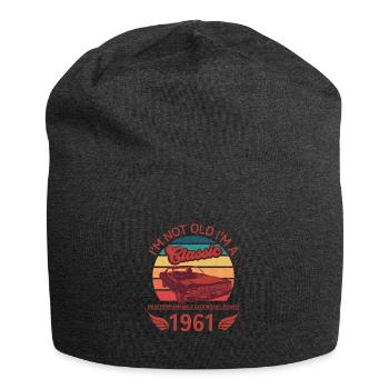 Ich bin nicht alt, ich bin ein Klassiker - Jersey-Beanie - Anthrazit - Vorne