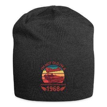Ich bin nicht alt, ich bin ein Klassiker - Jersey-Beanie - Anthrazit - Vorne