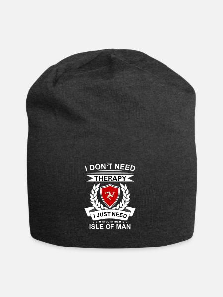 Isle of Man Flagge Triskele Flag of Isle of Man - Jersey-Beanie - Anthrazit