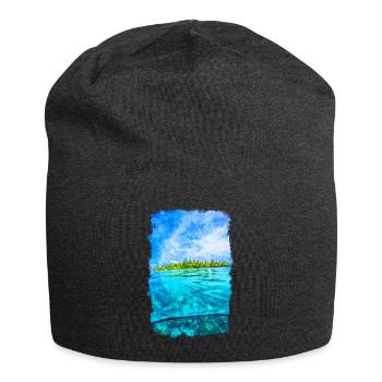 Fiji Wasser Insel Strand - Jersey-Beanie - Anthrazit - Vorne