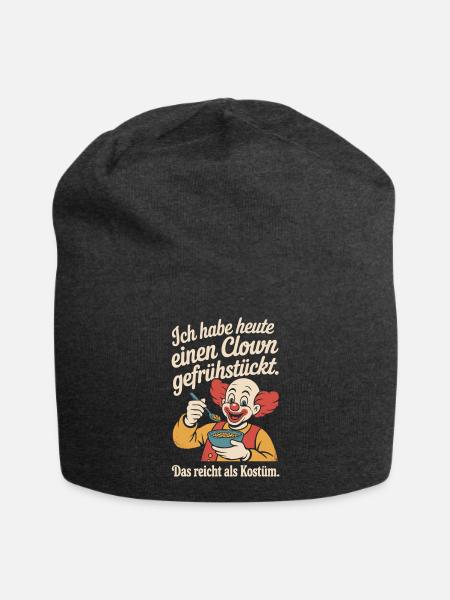 Clown Gefrühstückt Karneval Clown Kostüm Ersatz - Jersey-Beanie - Anthrazit