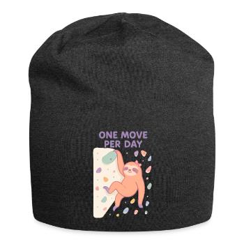 Faultier Bouldern: One Move Per Day Design - Jersey-Beanie - Anthrazit - Vorne