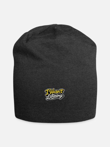 Ich hörte nicht zu - Jersey-Beanie - Anthrazit