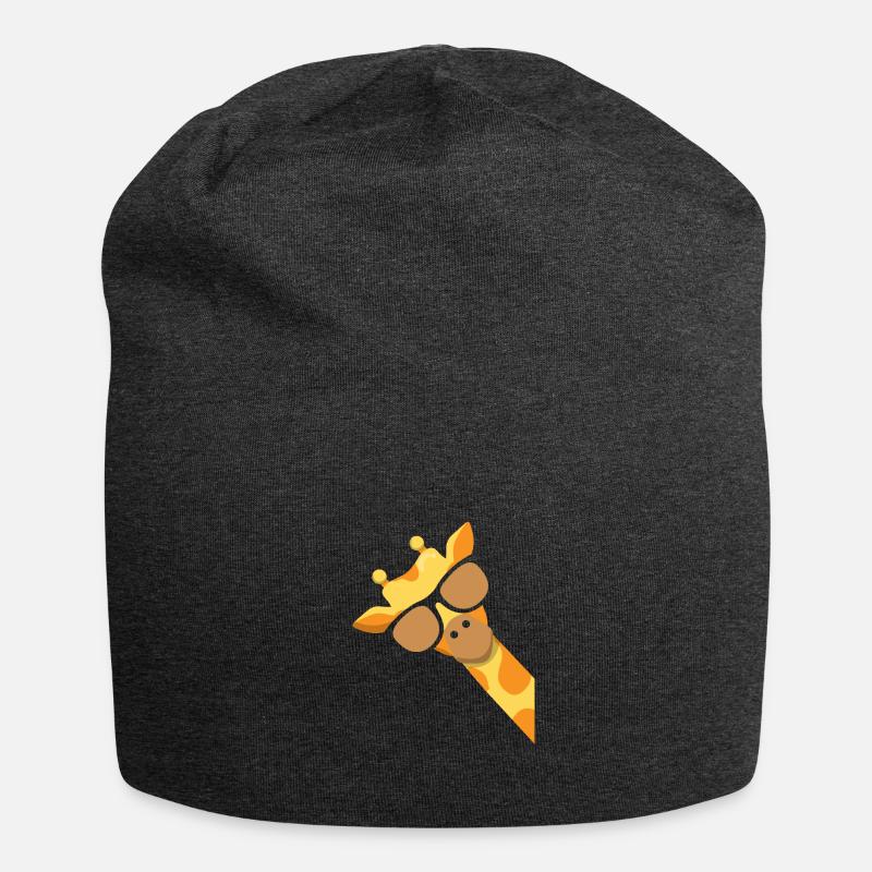 Giraffe - Jersey-Beanie - Anthrazit